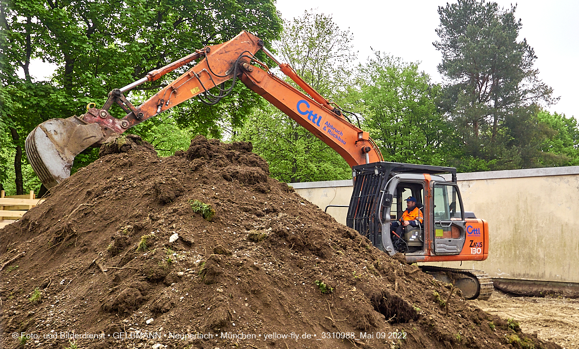 09.05.2022 - Baustelle am Haus für Kinder in Neuperlach